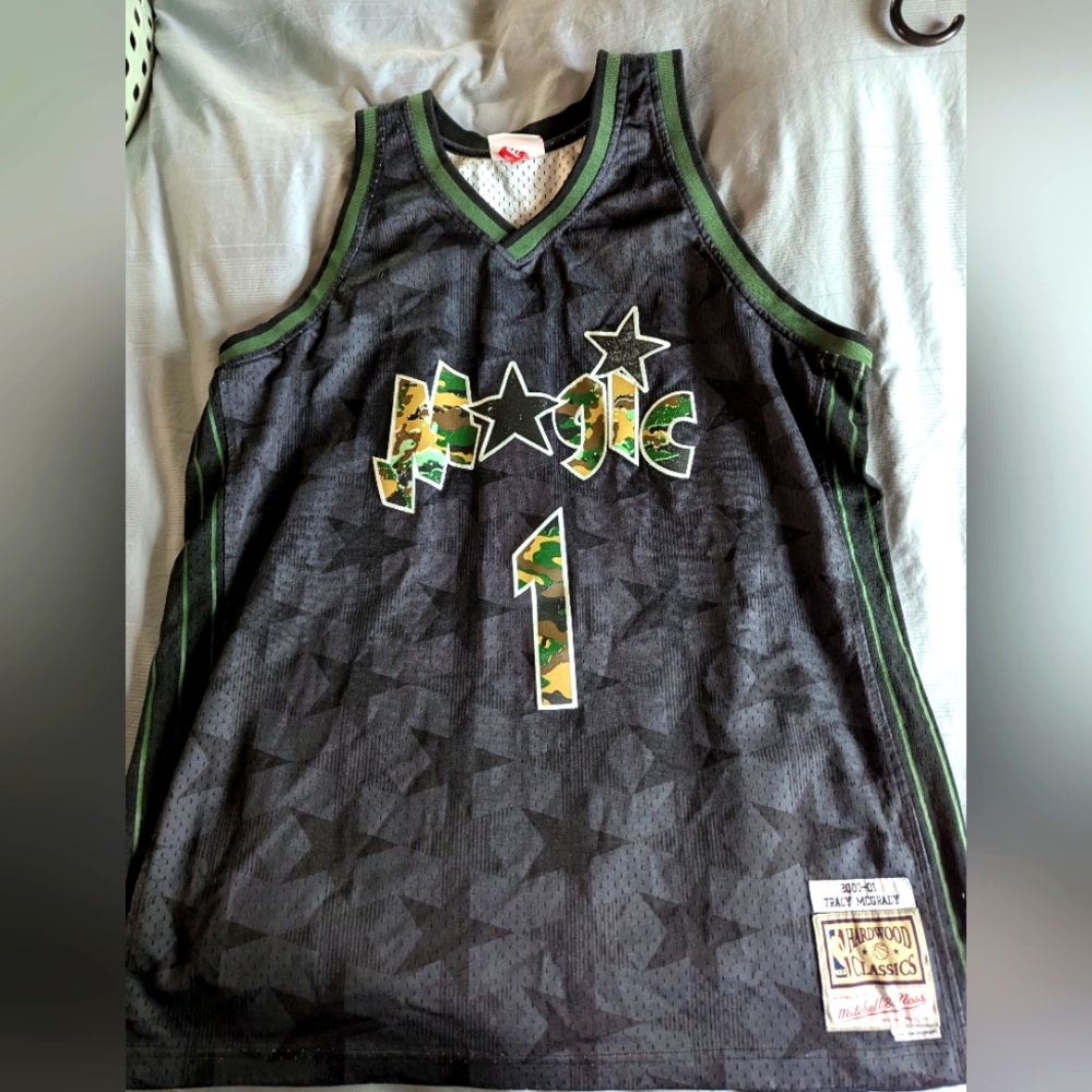 Used Mitchell And Ness Tracy Mcgrady Jersey Camo